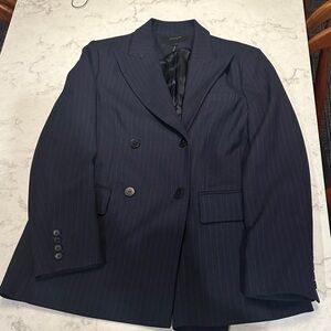 Maje Blue/red Pinstripe Suit jacket